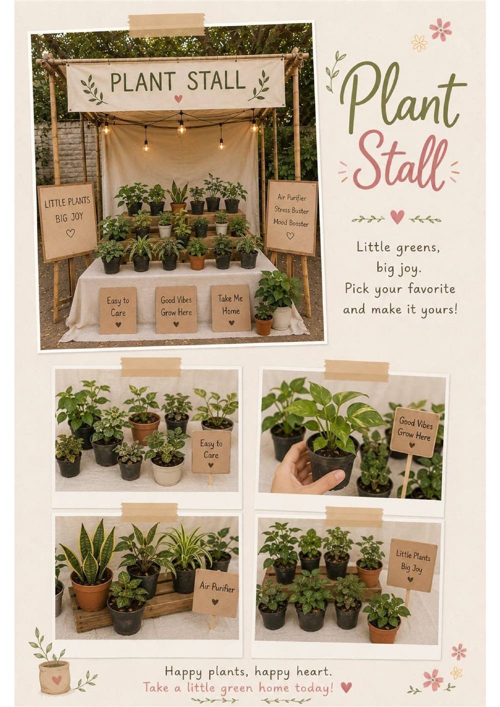 Live Plant Potting Carnival Stall — Carnival Artist wedding stall by Rajasthan Event Management